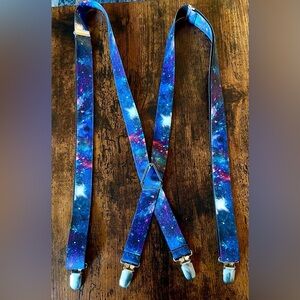 NWOT Buckle-Down Galaxy Print Suspenders 🌌✨ Made in USA